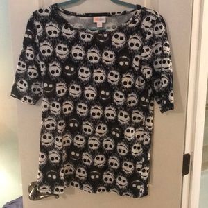 Lularoe Size Medium Jack Skellington Tee